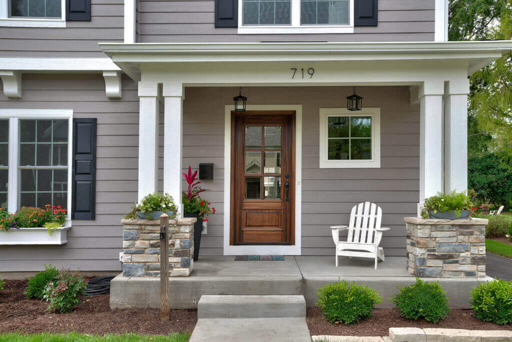 House in united states front view
